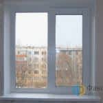 Двустворчатое окно с установкой